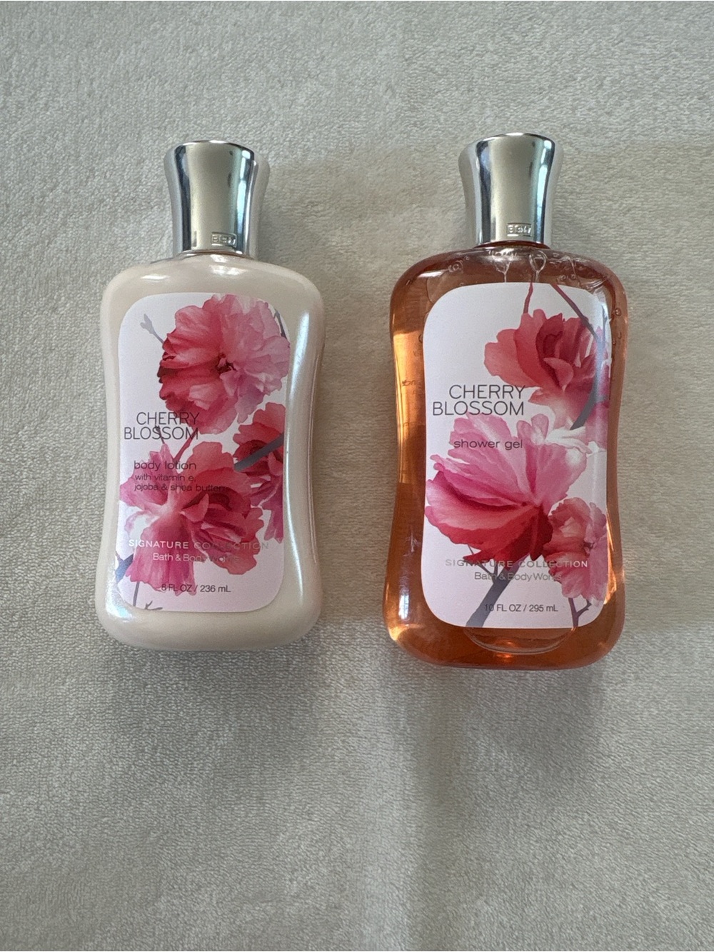 NWT Y2K Bath and Body Works Shampoo and Shower Gel Cherry Blossom Bundle